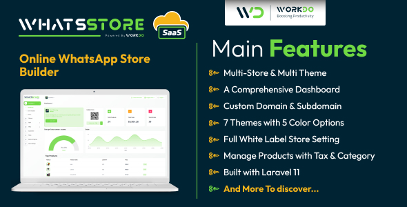 WhatsStore SaaS - Online WhatsApp Store Builder