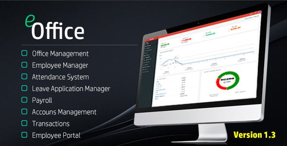 eOffice CRM - (Accounts, HRM, Inventory, Sales)