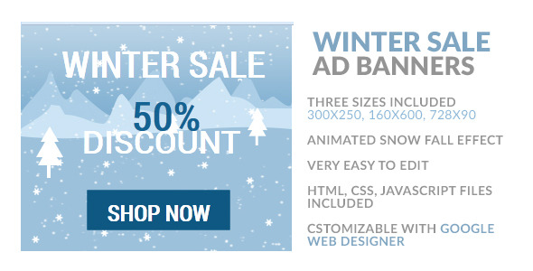 Winter Sale HTML5 Ad Banner