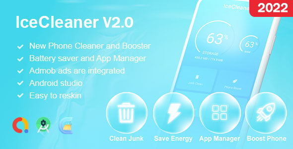 IceCleaner - Phone Cleaner - Booster - Battery Saver - App Manager