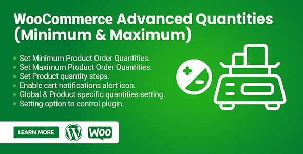 WooCommerce Advanced Quantities (Minimum & Maximum)