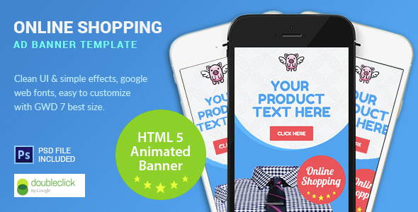 Shopping | HTML5 Google Banner Ad 7