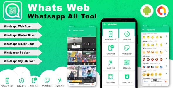 Android Whats Web - Whatsapp all tools App (Version -2)