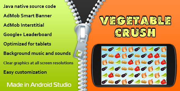 Vegetable Crush with AdMob and Leaderboard