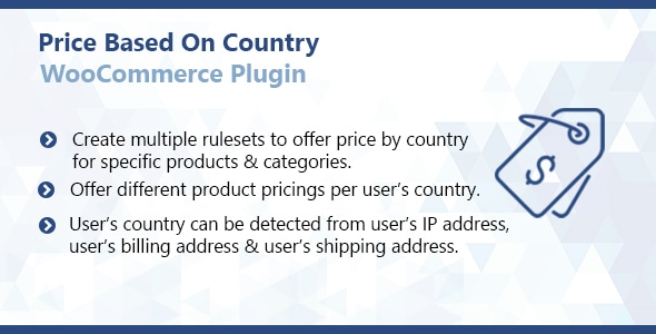 WooCommerce Price Based On Country Plugin