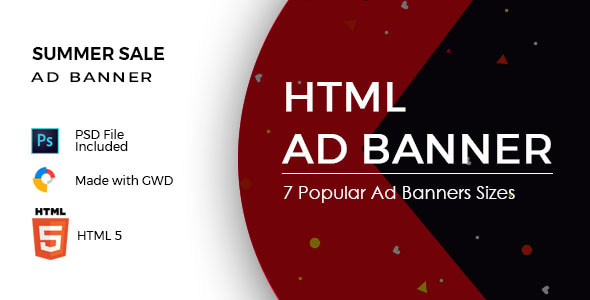 Summer Sale - HTML Ad Banner Template