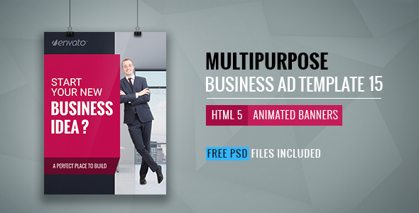 Business | HTML5 Google Banner Ad 15