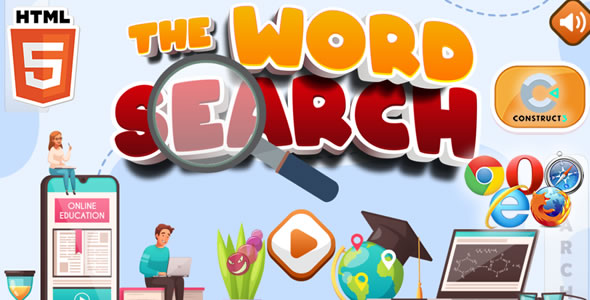 THE WORD SEARCH - HTML5 GAME (C3P)