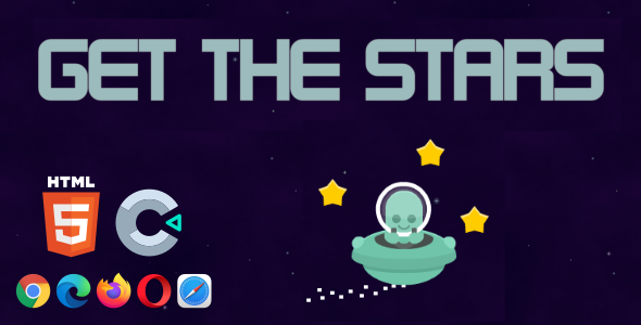 Get the Stars - HTML5 Game (Construct 3)