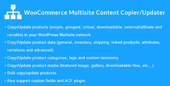 WooCommerce Multisite Content Copier/Updater