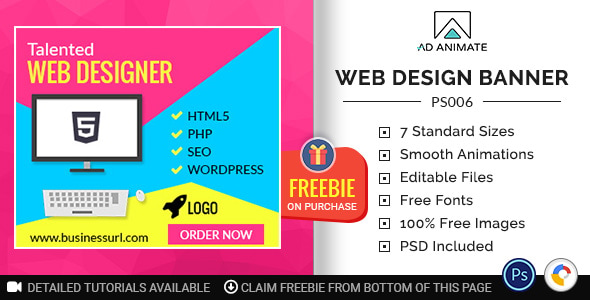 Professional Services | Web Design Banner (PS006)