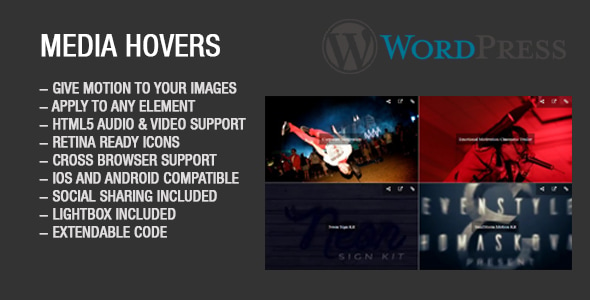 Media Hovers Wordpress Plugin