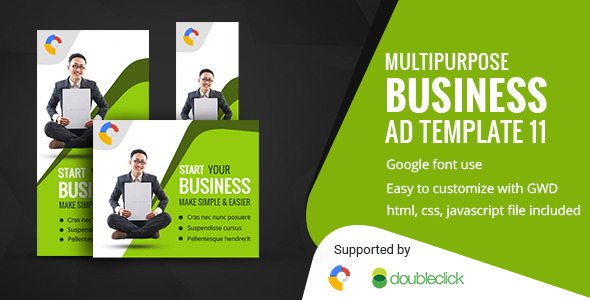 Business | HTML5 Google Banner Ad 12