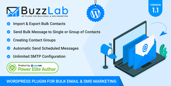 Buzzlab - Bulk Email And SMS Marketing WordPress Plugin