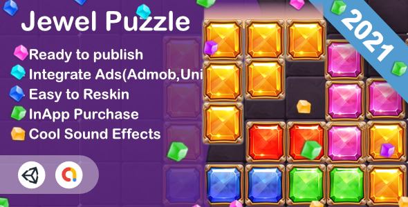 Jewel Puzzle(Unity Game+Admob+iOS+Android)