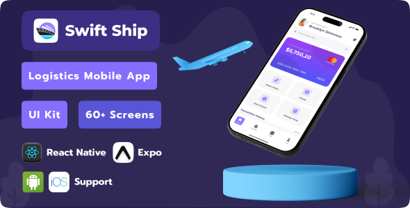 Swift Ship | Logistics Mobile App | React Native Expo Template