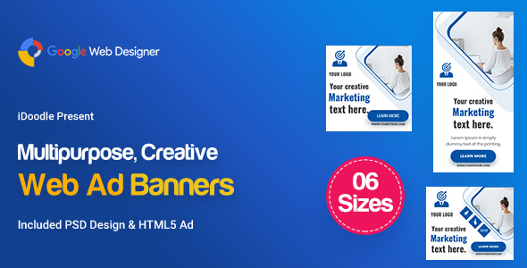 C75 - Multipurpose, Business, Startup Banners GWD & PSD