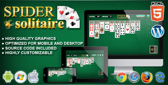 Spider Solitaire - HTML5 Solitaire Game