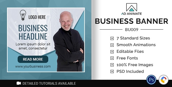 Business Banner - HTML5 Ad Template (BU009)