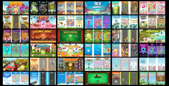 36 HTML5 GAMES IN 1 SUPER BUNDLE!!! (Construct 3 | Construct 2 | Capx)