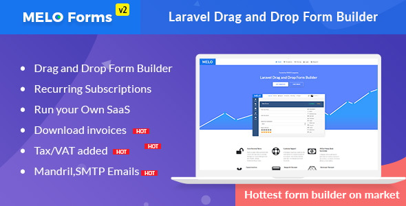 MeloForms - Laravel Drag and Drop Form Builder Software