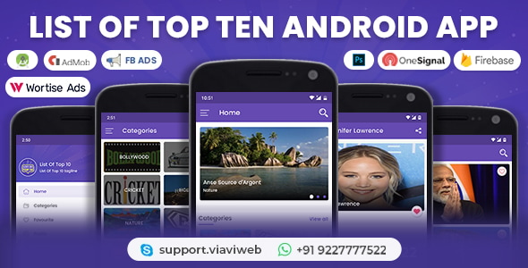 List of Top Ten Android App (Top 10 List)