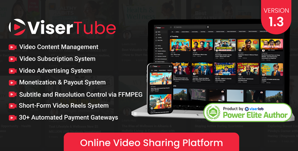 ViserTube - Online Video Sharing Platform