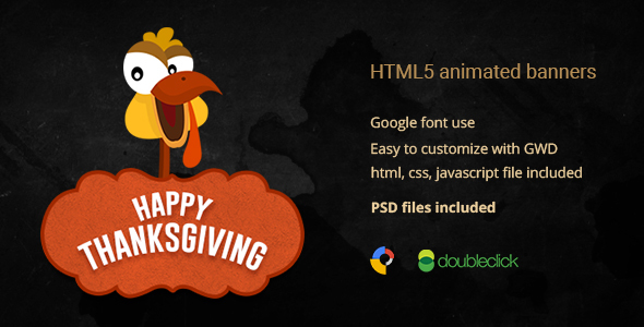 Thanksgiving | HTML5 Animated Banner