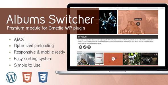 AlbumsSwitcher v1.5 | Gallery Module for Gmedia plugin