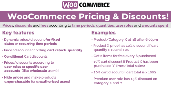 WooCommerce Pricing & Discounts!