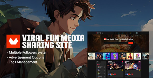 Beemedia - Viral Fun media Sharing Script Theme