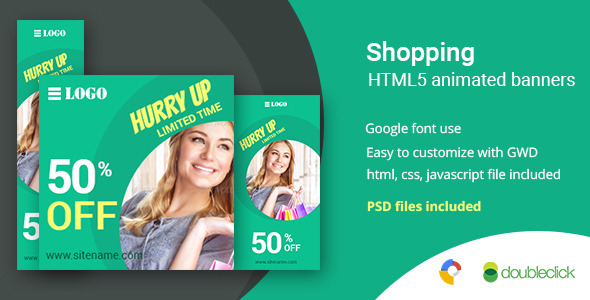 Shopping | HTML5 Google Banner Ad 5