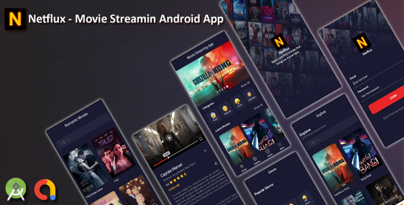 Netflux - Movies - Live Streaming - TV Series, Android app