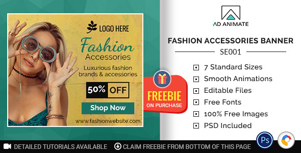 Shopping & E-commerce | Fashion Accessories Banner (SE001)