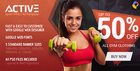 Active - Sport HTML5 Ad Template