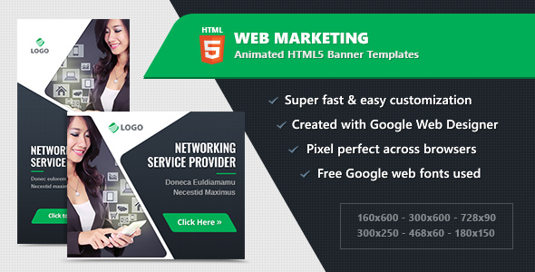 HTML5 Animated Banner Ads - Web Marketing (GWD)