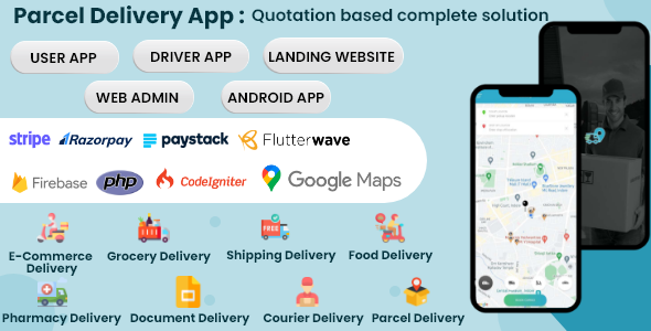 Shipping | Uber | Courier | Parcel | Logistic | Delivery | Management | Services | Tracking App