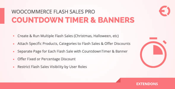 WooCommerce Flash Sales Pro - Countdown Timer & Banners