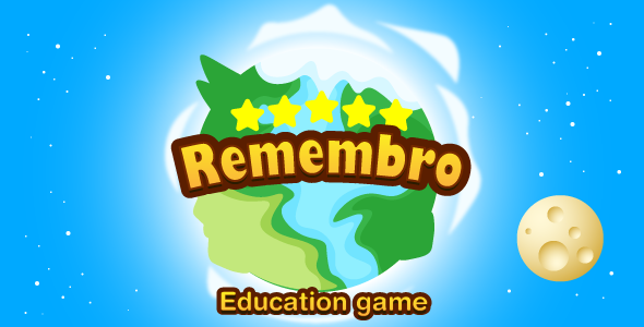 Remembro - HTML5/mobile game. Construct 3. Education game