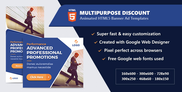 HTML5 Animated Banner Ads - Technology (GWD)