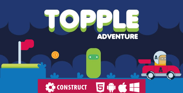 Topple Adventure - HTML5 Mobile Game