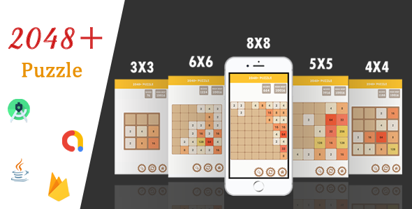 Original 2048 Game Unlimited Android Native With Admob Ads