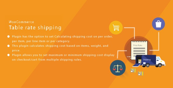 WordPress WooCommerce Table Rate Shipping