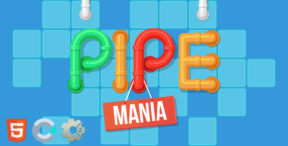 Pipe Mania - HTML5 Puzzle Game (Construct 2/3)