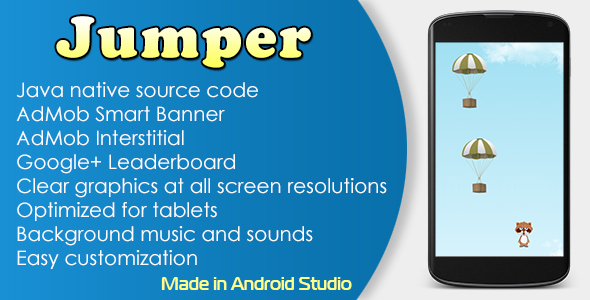 Jumper Game with AdMob and Leaderboard