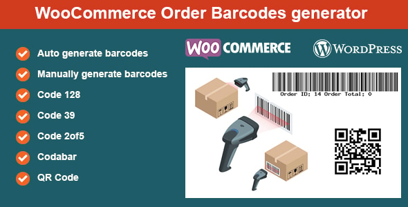 WooCommerce Order Barcodes generator