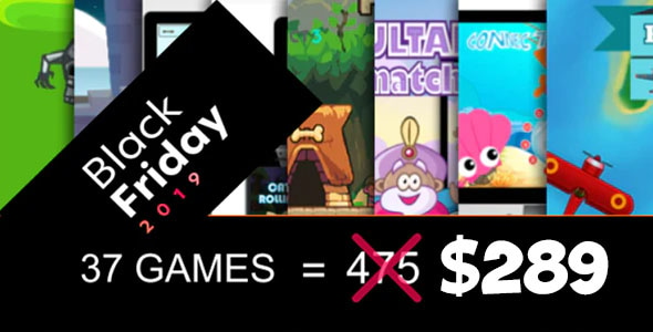 Mega Bundle 37 Games HTML5 (CAPX) BLACK FRIDAY 2019