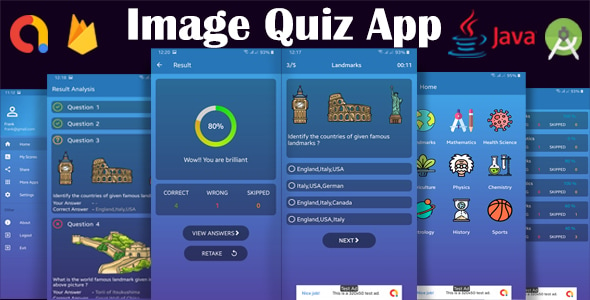 Android Image Quiz App with Firebase and AdMob Integrated