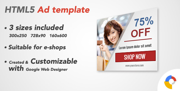 Ad HTML5 Template | Retail Sale