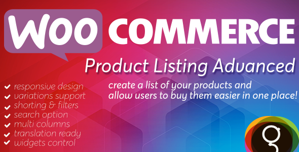 WooCommerce Product List Advanced